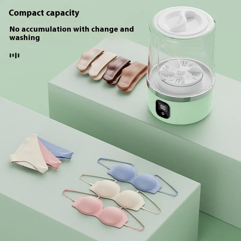 Portable Mini Washing Machine Small Laundry Washer Machine Clothes Cleaning Tool for Dormitories Travel Camping Hotel Apartment